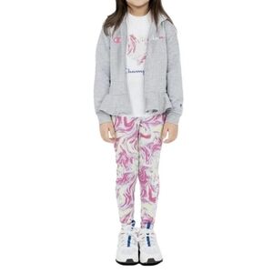 Champion Kids' Swirl Pink and White Leggings